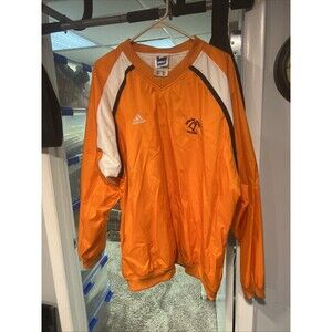 Bowling Green State Falcons Jacket Mens XL Orange Windbreaker Adidas Lined